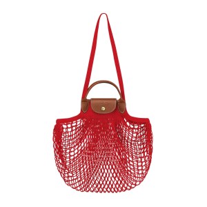 Longchamp - Sac shopping  Le Pliage Filet L rouge