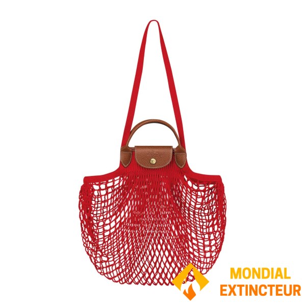 Longchamp - Sac shopping  Le Pliage Filet L rouge