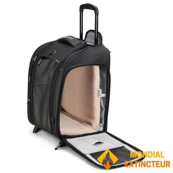 Delsey - Sac de transport animaux Raspail trolley 48 cm - Noir