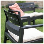 Wilsa - Salon de jardin bas Java - Anthracite