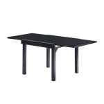 Wilsa - Salon de jardin Modulo Full Verre Noir T4/8+F4