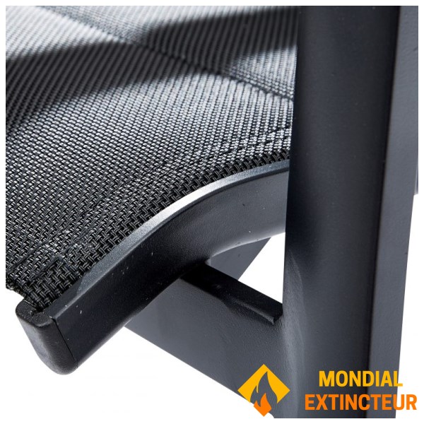 Wilsa - Salon de jardin Modulo Full Verre Noir T4/8+F4