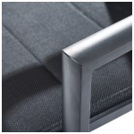 Wilsa - Salon de jardin Modulo Full Verre Noir T4/8+F4