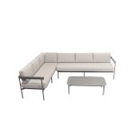 Wilsa - Salon de jardin Sahara modulable 6 pièces