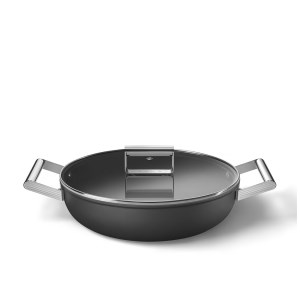 Smeg - Sauteuse 28 cm Esthétique Années 50 noir mat