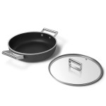 Smeg - Sauteuse 28 cm Esthétique Années 50 noir mat