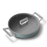 Smeg - Sauteuse 28 cm  Esthétique Années 50 vert mat