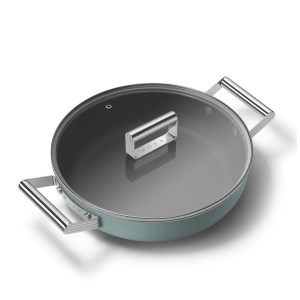 Smeg - Sauteuse 28 cm  Esthétique Années 50 vert mat