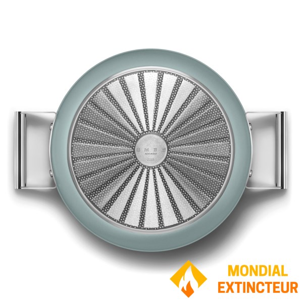 Smeg - Sauteuse 28 cm  Esthétique Années 50 vert mat