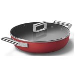 Smeg - Sauteuse 28 cm - Rouge mat