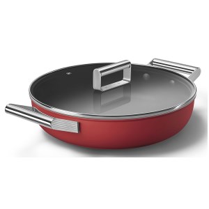 Smeg - Sauteuse 28 cm - Rouge mat