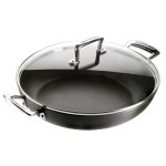 Le Creuset - Sauteuse  "Les Forgées" 30cm  avec Couvercle Noir