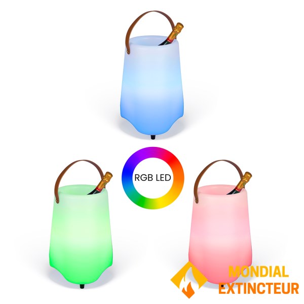 Livoo - Seau à champagne Lumineux LED