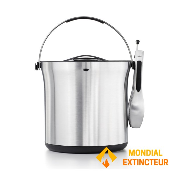 Oxo - Seau à glace Avec pince acier inoxydable