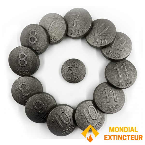 Cadetel - Jeu d'extérieur Sebo - 12 palets + 1 maître fonte