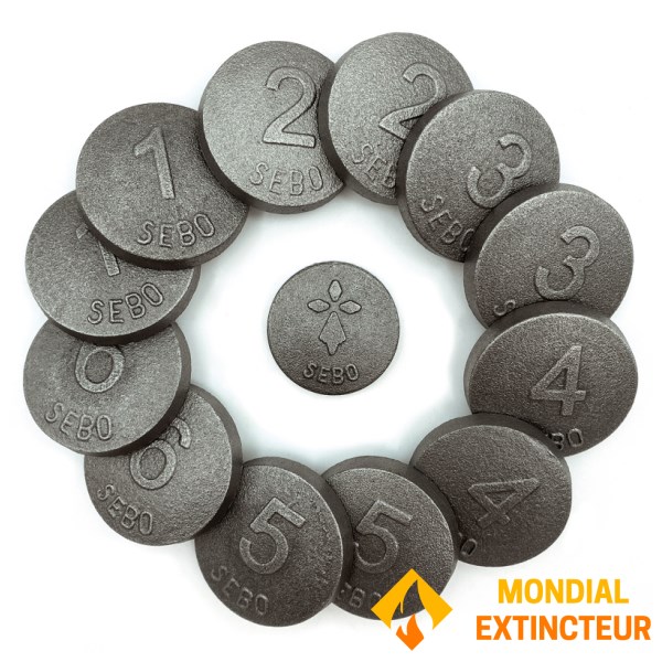 Cadetel - Jeu d'extérieur Sebo - 12 palets + 1 maître fonte