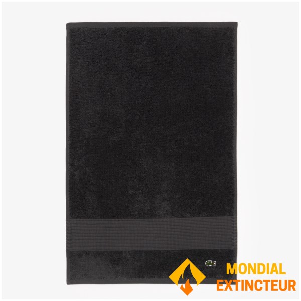 Lacoste - Serviette de bain L Lecroco bitume 40 X 60