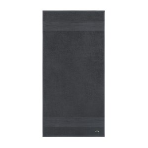 Lacoste - Serviette de toilette L Lecroco bitume 50 X 100