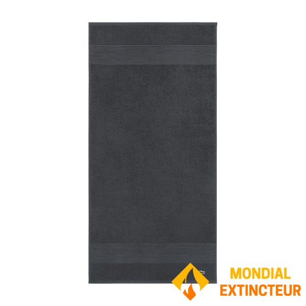 Lacoste - Serviette de toilette L Lecroco bitume 50 X 100