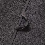 Lacoste - Serviette de toilette L Lecroco bitume 50 X 100