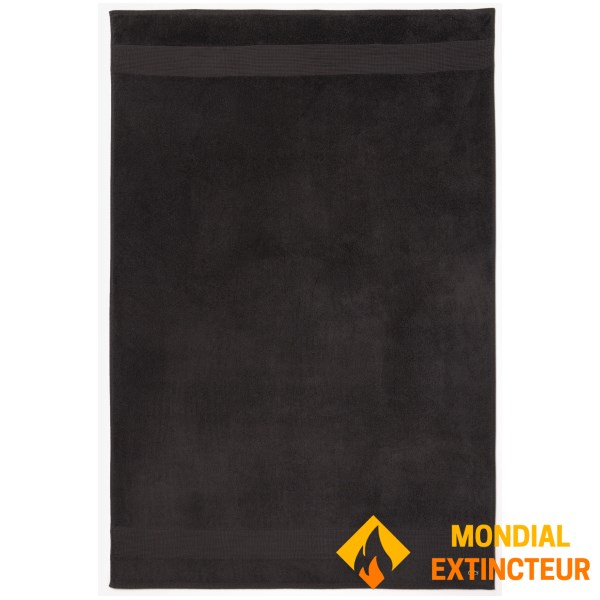 Lacoste - Serviette de toilette L Lecroco bitume 70 X 140