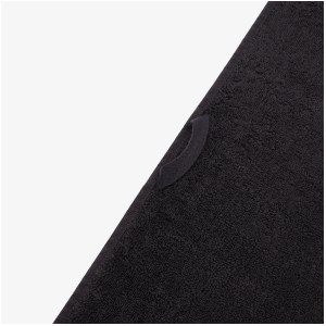 Lacoste - Serviette de toilette L Lecroco bitume 70 X 140