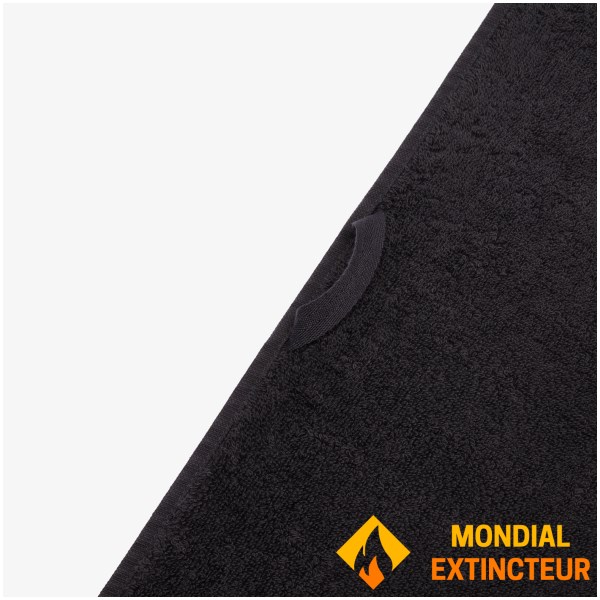 Lacoste - Serviette de toilette L Lecroco bitume 70 X 140