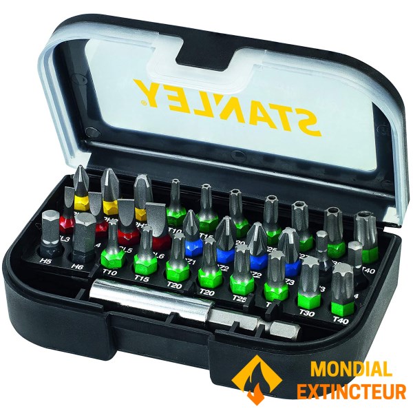 Stanley - Set de 30 embouts Vissage