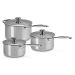 Le Creuset - Set casseroles Inox signature 3 pièces ( 18/20/24)