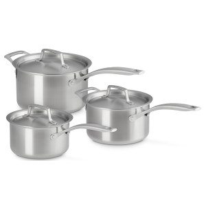 Le Creuset - Set de casseroles X3 Essentiel inox