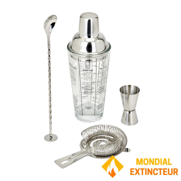 Livoo - Set à cocktails acier inoxydable