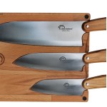 Little Balance - Set 3 couteaux Santoku + planche