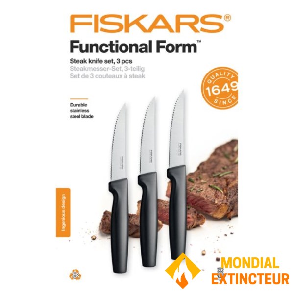 Fiskars - Set de couteaux X3 Couteaux à steak Functional Form