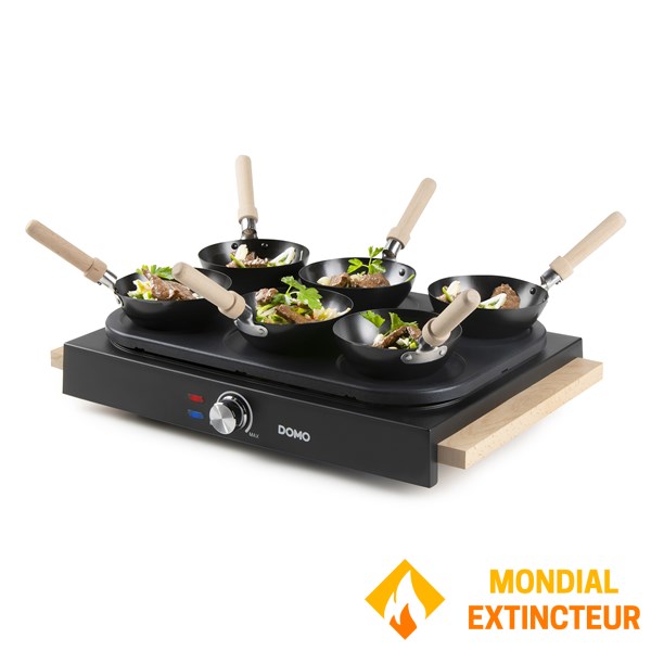 Domo - Set gourmet Wok party 2 en 1