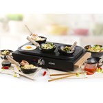 Domo - Set gourmet Wok party 2 en 1