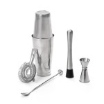 Nature et decouvertes - Set mixologie Shaker inox bambou