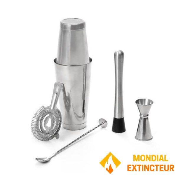 Nature et decouvertes - Set mixologie Shaker inox bambou