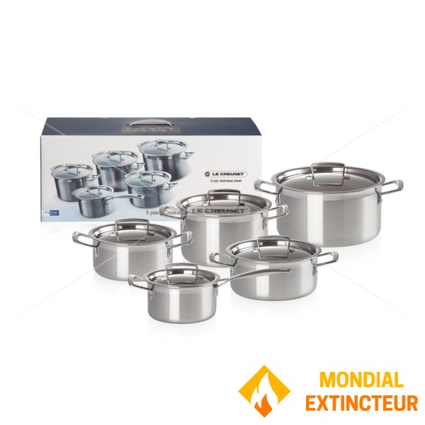 Le Creuset - Set 5 pièces cuisson Inox classique 