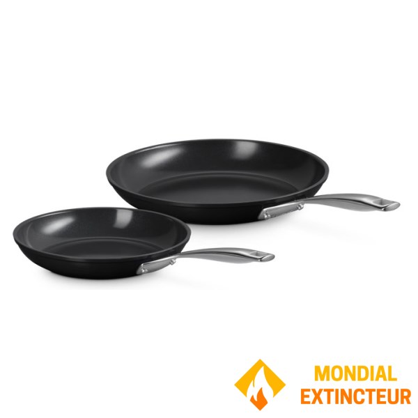 Le Creuset - Set de 2 poeles Céramique Essentielle (24-28cm)