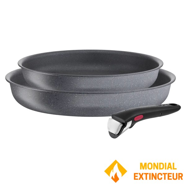 Tefal - Set de 2 poêles + poignées Ingenio Natural Force