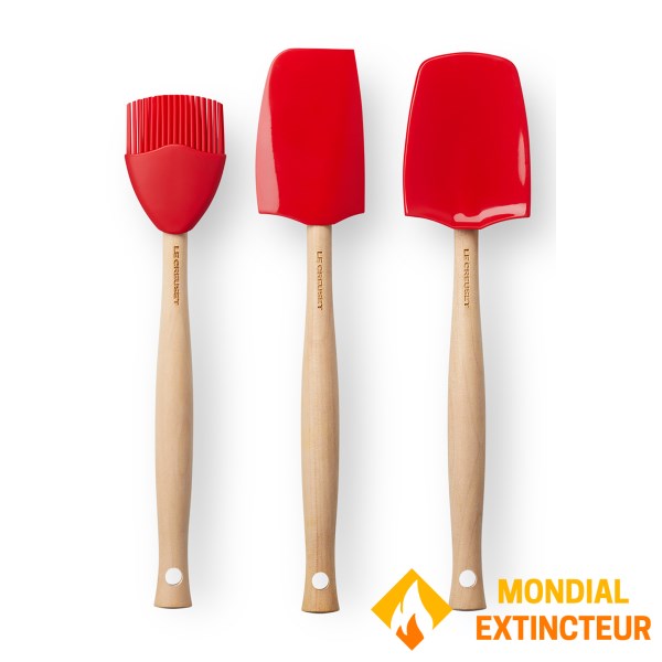 Le Creuset - Set de 3 spatules  Création Rouge