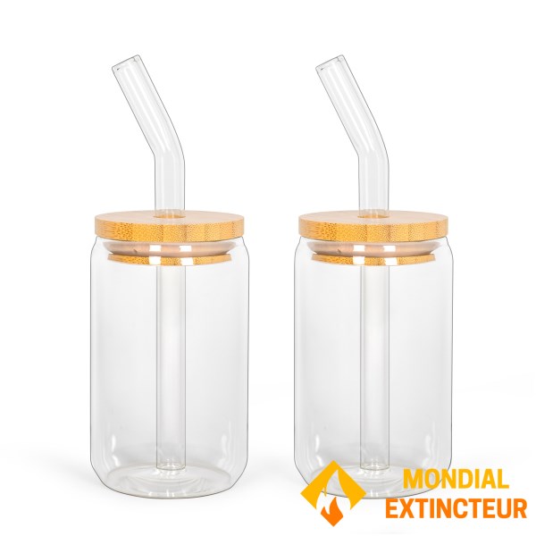 Livoo - Set de 2 verres Bubble tea