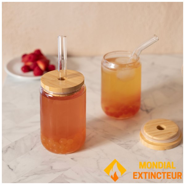 Livoo - Set de 2 verres Bubble tea