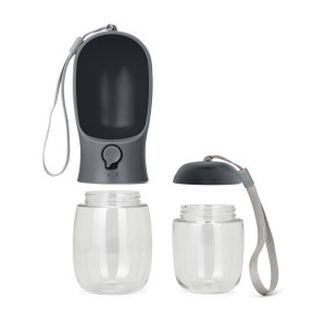 Livoo - Set de voyage pour animaux Gourde et pot à croquettes