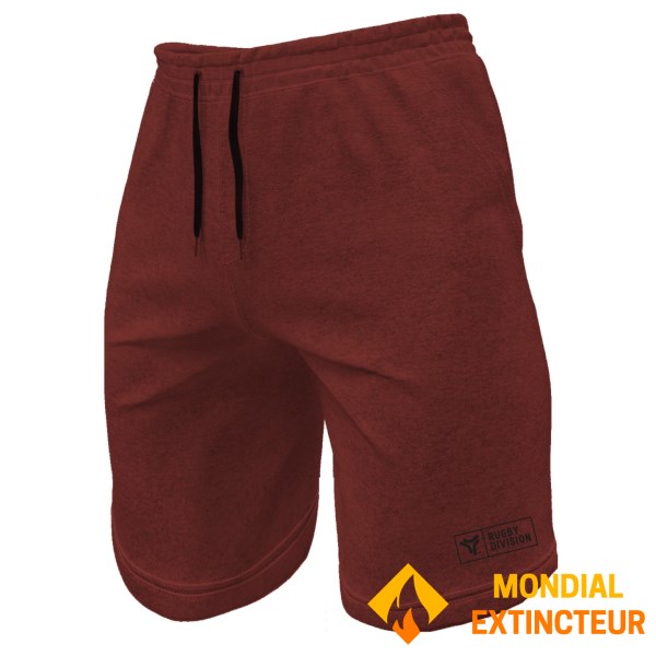 Rugby Division - Short homme Rouge XXL