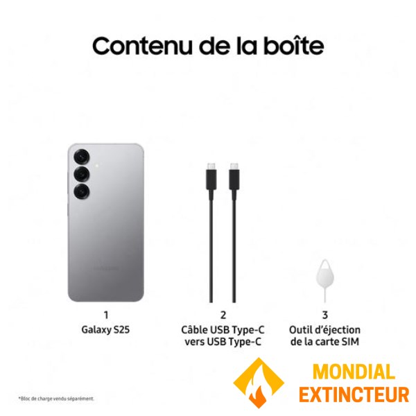 Samsung - Smartphone Galaxy S25 gris