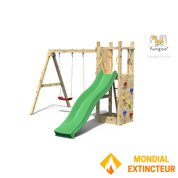 Fungoo - Station de jeux Funny3 avec Balançoire Double