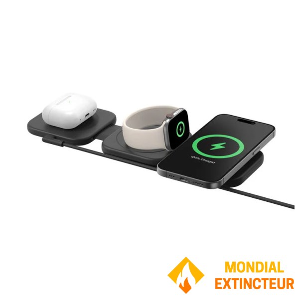 Belkin - Station de recharge sans fil BoostCharge Pro 3-en-1 noir