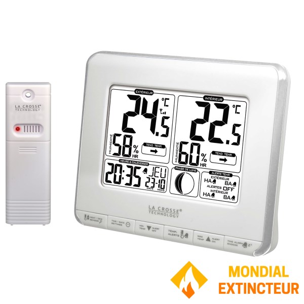 La Crosse Technology - Station de température Avec phases de Lune 