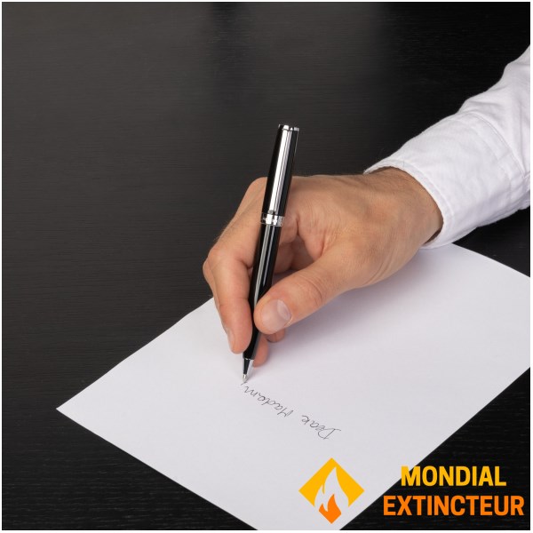 Hugo Boss - Stylo à bille  Gear Icon noir